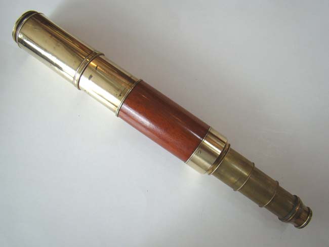 A Superb Antique English Three-Draw Telescope signed 'DOLLAND, LONDON, circa 1825